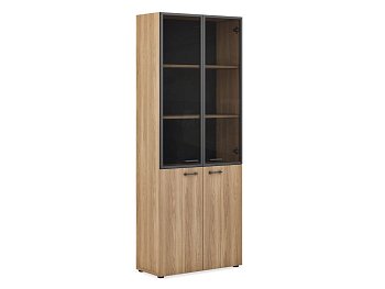 Шкаф для документов комбинированный стекло в раме EVOLUTION (800х344х2050)