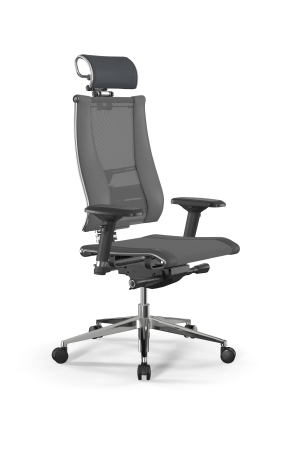 Кресло для руководителя Метта Y 3DE B2-14D - YM93+Infinity /Kc09/Nc09/D04P/H2cL-3D(M26.B32.G25.W03) (Серый | Темно-серый)