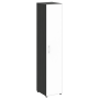 Шкаф для документов узкий со стеклом белым LT.SU-1.10 R (R) white