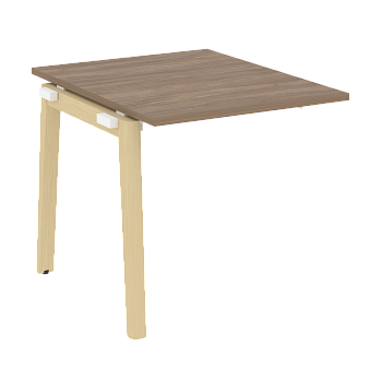 Проходной наборный элемент переговорного стола на деревянных опорах Onix Wood OW.NPRG-0 780x980x750
