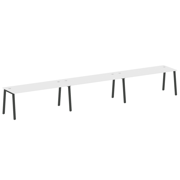 Рабочая станция на 3 рабочих места на А-образном м/к Metal System Style БА.СМ-3.5 5400x720x750