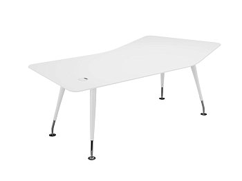 Стол руководителя изогнутый Emporio EMP121.HGW 2285x1300x757