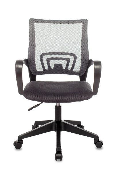 Кресло офисное TopChairs ST-Basic сетка/ткань серый (Компьютерное кресло ST-Basic темно-серый)