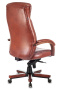 Кресло руководителя T-9922WALNUT светло-коричневый Leather EiCHel кожа крестов. металл/дерево