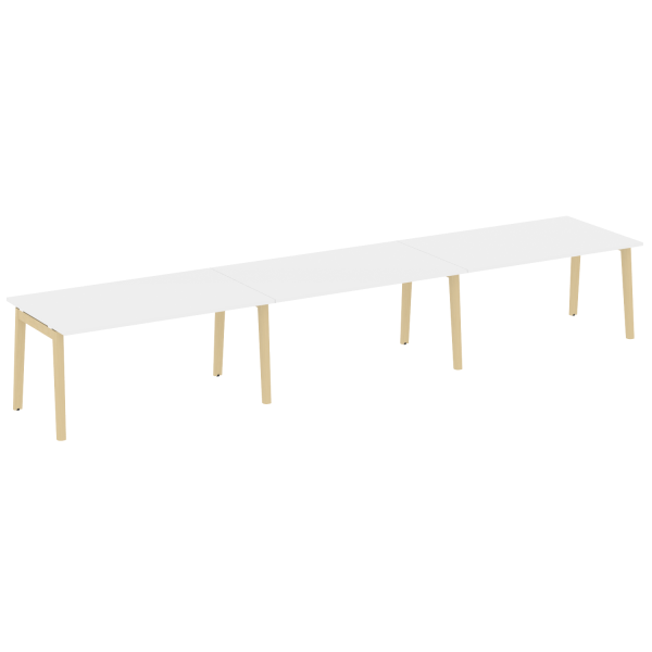 Стол переговорный на деревянных опорах Onix Wood OW.PRG-3.4 4740x980x750