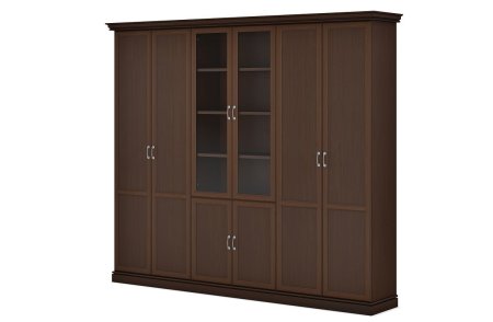 Композиция 2 гардероба +1 шкаф комбинированный INTER DM (2821х493х2400) (Венге ЦАВО)