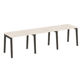 Рабочая станция на деревянных опорах Onix Wood OW.RS-3.1.7 2940x720x750