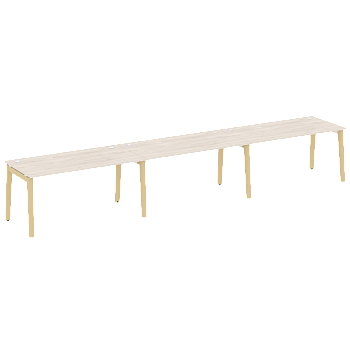 Рабочая станция на деревянных опорах Onix Wood OW.RS-3.4.8 4740x800x750