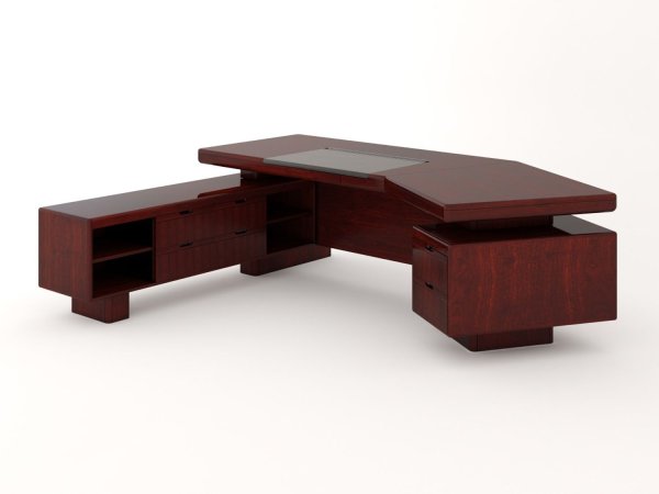 Стол руководителя Mux R206L 2600x2040x760 (Палисандр)