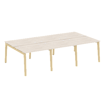Рабочая станция на деревянных опорах Onix Wood OW.D.RS-6.1.8 2940x1635x750