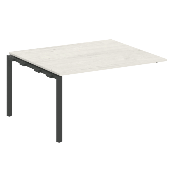 Проходной наборный элемент переговорного стола Metal System Style БП.ППРГ-3 1400x1235x750 (Дуб Наварра/Антрацит металл)