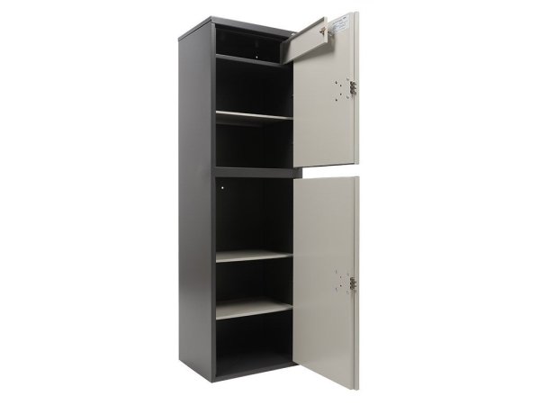 Бухгалтерский шкаф AIKO SL-150/2Т (Графит/Светло-серый)