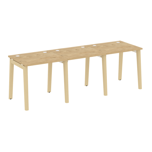 Рабочая станция на деревянных опорах Onix Wood OW.RS-3.0.7 2340x720x750