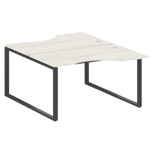 Рабочая станция криволинейная Metal System Style БО.РАС-СА-2.2 1400x1835x750 (Дуб Наварра/Антрацит металл)