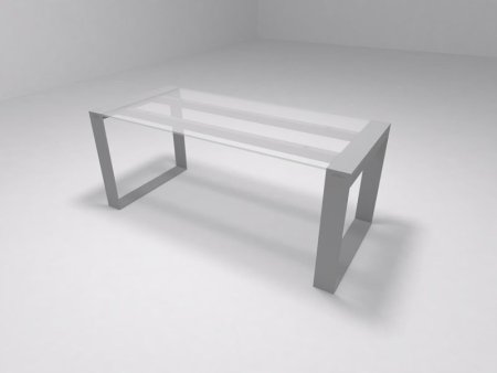 Стол руководителя, столешница стекло Brix BR.00.08 2200x750x1000 (СтеклоСерый)