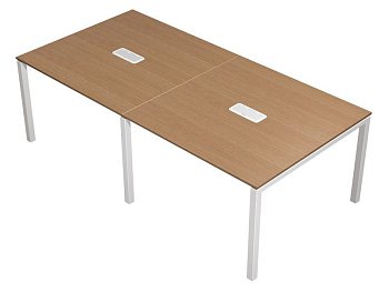 Стол для переговоров с кабель-каналом Profiquadro КВ 123 БВ 2400x1200x760