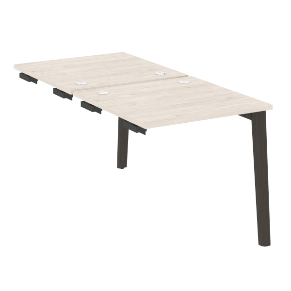 Стол-приставка двойной на деревянных опорах Onix Wood OW.D.SPR-0.8 780x1635x750
