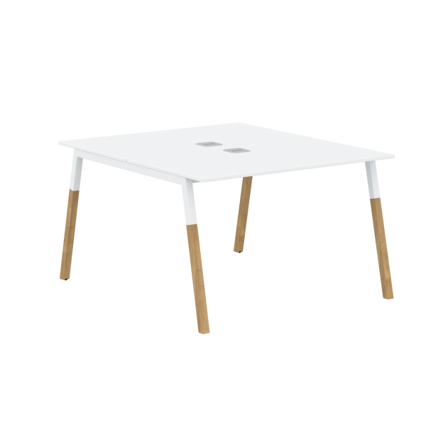 Двухместная рабочая станция Forta FWST 1113 1180x733x1370 (Белый премиум)