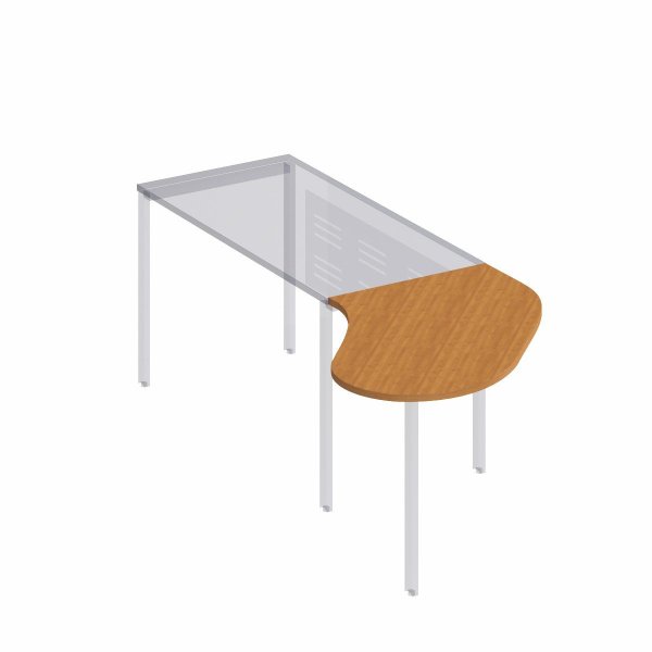 Брифинг-приставка без опоры Формула МП ФР 474 860x1040x22 (Вяз светлый)