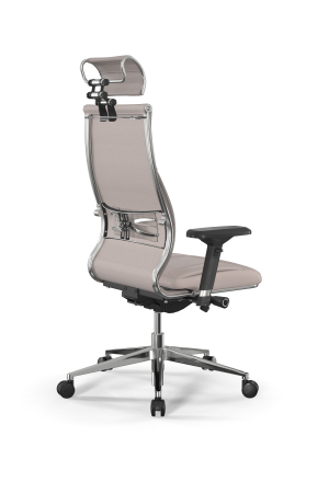 Кресло для руководителя Метта Samurai B2-11D - Infinity /Kc06/Wm06/D04P/H2cL-3D(M26.B32.G25.W03) (Светло-бежевый)