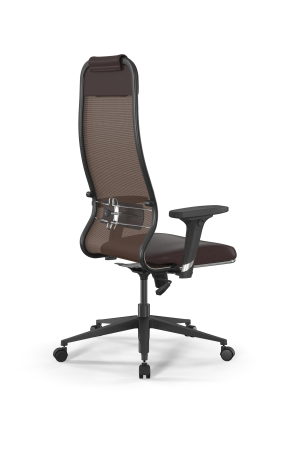 Кресло для руководителя Метта Sit 10 B1-115D - X2+Extra /Um00/Wm12/D02P(M09.B11.G19.W02) (Темно-коричневый)