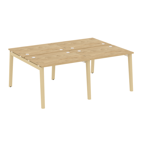 Рабочая станция на деревянных опорах Onix Wood OW.D.RS-4.1.7 1960x1475x750