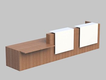 Композиция с низким модулем с краю, верхний модуль лакировка Z2 Z2C45 L  4260x1125x1130