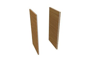 Панели боковые, средние, с двойной кромкой Z2 KLFF0MA 450x25x1335