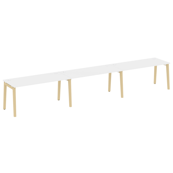 Рабочая станция на деревянных опорах Onix Wood OW.RS-3.4.7 4740x720x750