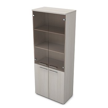 Шкаф высокий со стеклом Gloss line 9НШ.005.12 800x450x2045