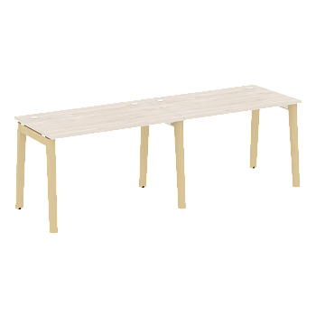 Рабочая станция на деревянных опорах Onix Wood OW.RS-2.2.7 2360x720x750