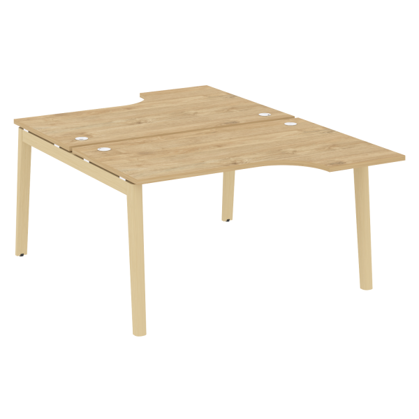 Рабочая станция на деревянных опорах Onix Wood OW.D.SA-2 1380x1995x750