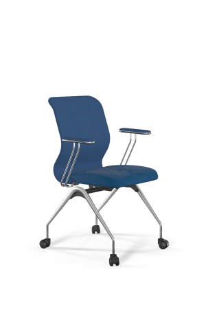 Кресло для руководителя Метта Sit 8 Mr4-4T - Vivaldi /Uh00/Wh12/T4mV-c(F53.W02) (Светло-синий)