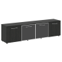 Тумба модульная черные двери LT-TS 4.5 2200x450x580