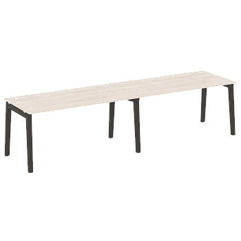Рабочая станция на деревянных опорах Onix Wood OW.RS-2.4.8 3160x800x750