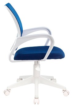 Кресло CH-W695NLT темно-синий TW-05N TW-10N сетка/ткань крестов. пластик пластик белый