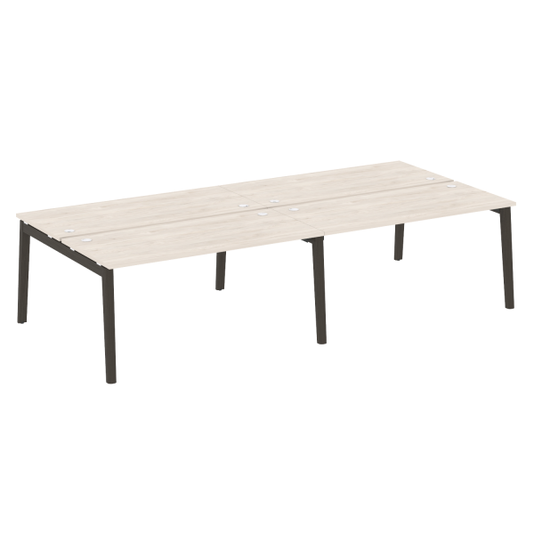 Рабочая станция на деревянных опорах Onix Wood OW.D.RS-4.4.7 3160x1475x750