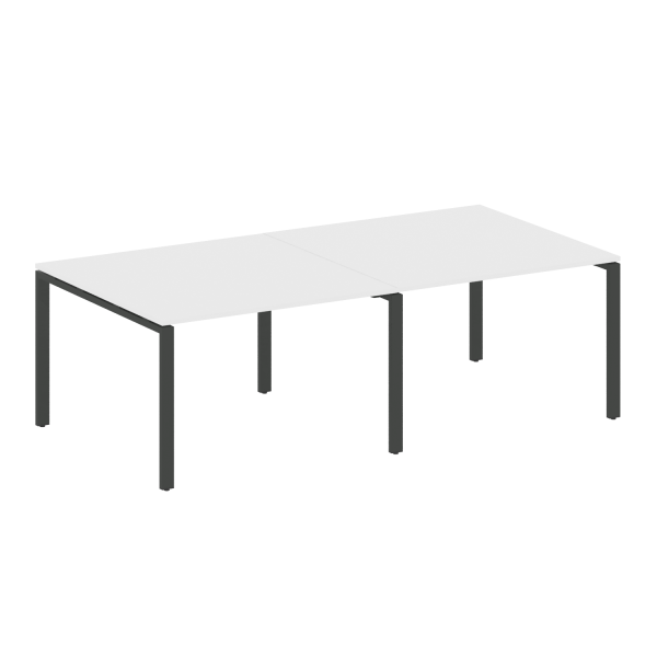 Переговорный стол 2 столешницы Metal System Style БП.ПРГ-2.2 2400x1235x750