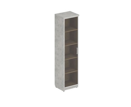 Шкаф (Комплект № 7 Wood&Stone СФ-534501 + СФ-535505 537x454x2083 (Дуб Чарльстон/Бетон Чикаго)