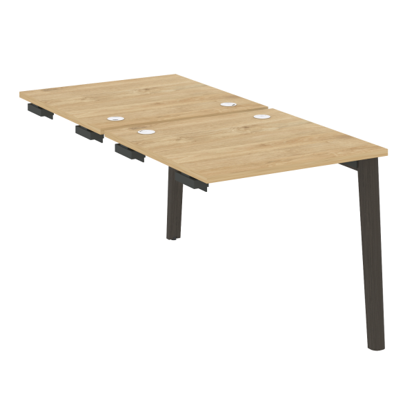 Стол-приставка двойной на деревянных опорах Onix Wood OW.D.SPR-0.8 780x1635x750