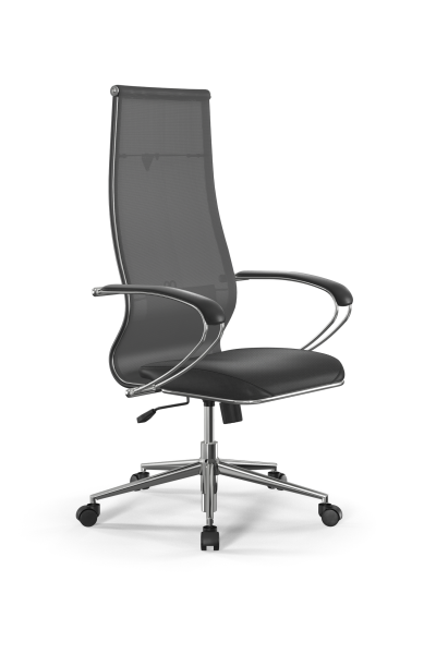 Кресло для руководителя Метта Sit 10 B1-163K - T+Extra /Km00/Wm12/K1cL(M09.B23.G18.W01) (Серый | Черный)