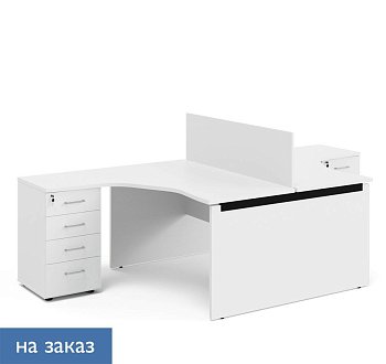 TOUR WOOD Бенч-система угловая 2 рабочих места 158