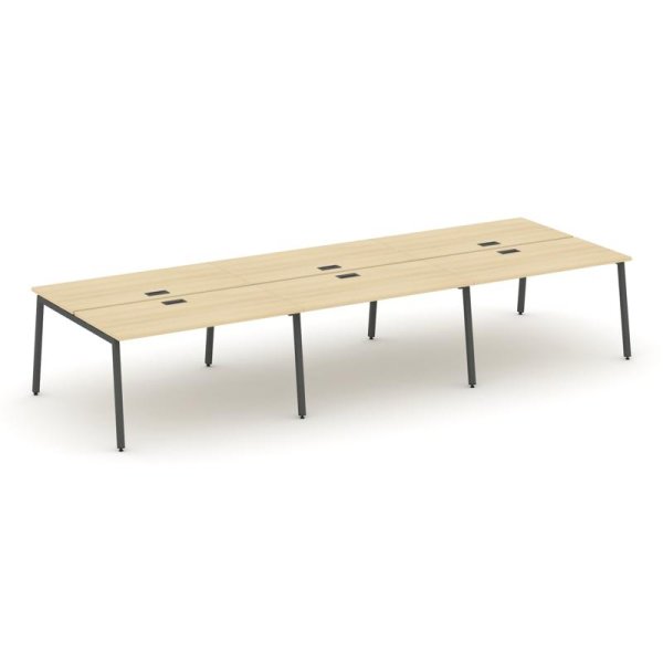 Рабочая станция 2-х сторонняя SN-4A.DRS-084 (4740х1632х750) (Акация Лорка/Металл Антрацит)