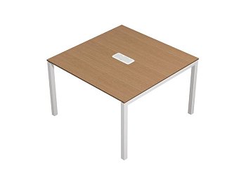 Стол для переговоров с кабель-каналом Profiquadro КВ 124 БВ 1200x1200x760