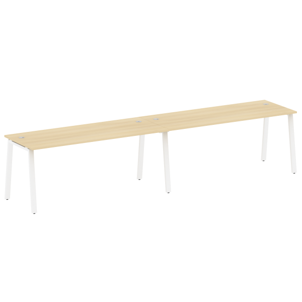 Рабочая станция на 2 рабочих места на А-образном м/к Metal System Style БА.СМ-2.5 3600x720x750