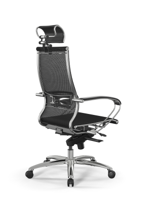 Кресло для руководителя Метта Samurai L2-5K - TS /Kc00/Nc00/K2cL/H2cL-3D(M06.B31.G04.W03) (Черный)