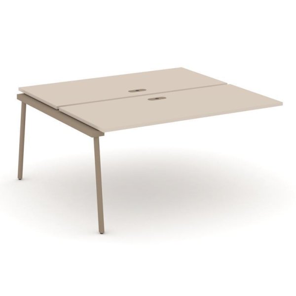 Двойной наборный элемент рабочей станциии ES.2.NRS-4-LP (1580х1500х750) (Капучино/Металл Латте)